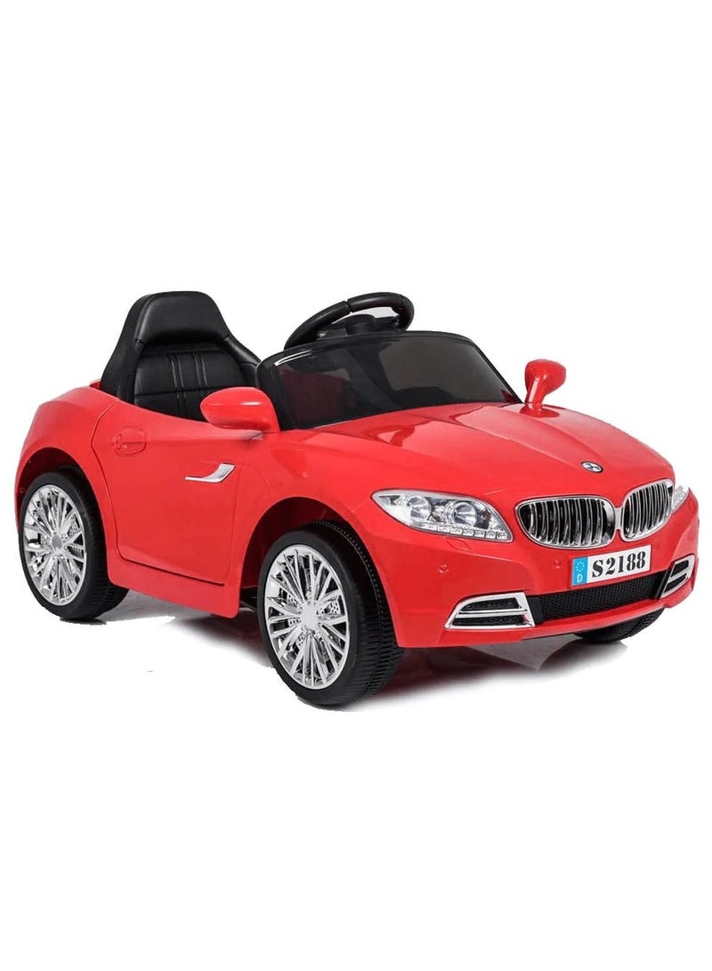 BMW Style Kids Ride-On Car - 12V - Red