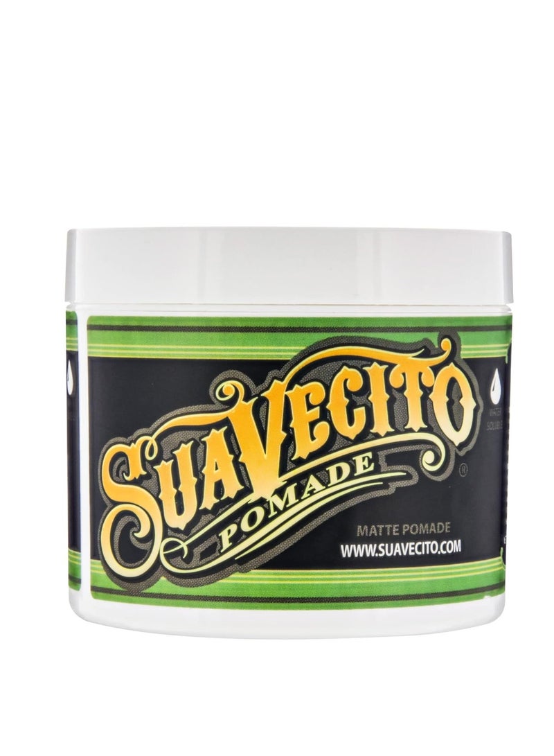 Suavecito Pomade Firme (Strong) Hold - Strong Hold Hair Pomade For Men - Medium Shine Water Based Flake Free Hair Gel - Easy To Wash Out - All Day Hold For All Hair Styles