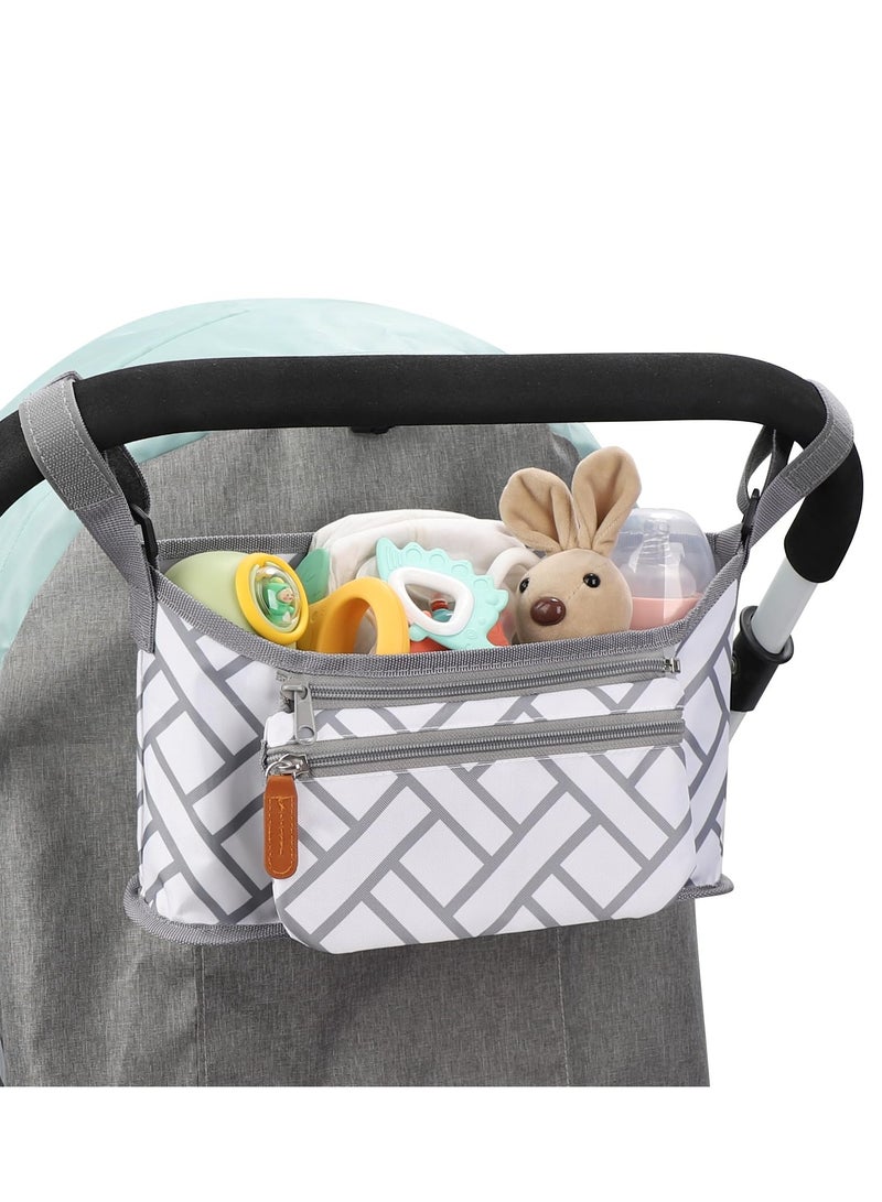 Universal Stroller Organizer With Detachable Phone Bag And Cup Holder