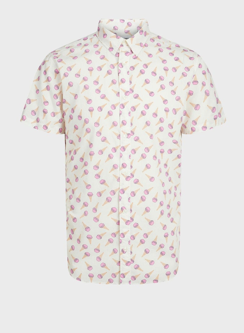 All Over Printed Regular Fit Shirt