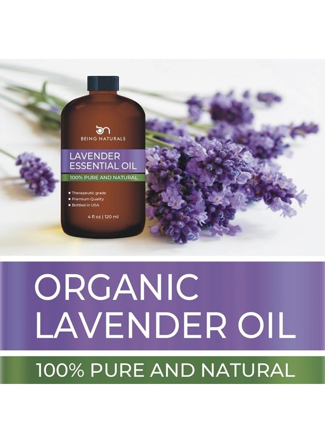 Lavender Essential Oil - Huge 4 FL OZ - 100% Pure & Natural – Premium Natural Oil with Glass Dropper Essential Oil