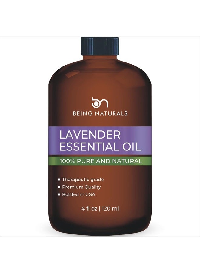 Lavender Essential Oil - Huge 4 FL OZ - 100% Pure & Natural – Premium Natural Oil with Glass Dropper Essential Oil