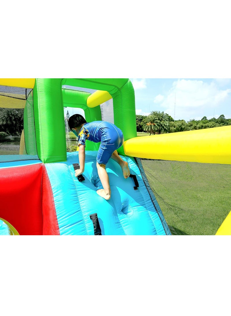 Inflatable Twin Water Slide with bouncer for Kids Outdoor Play