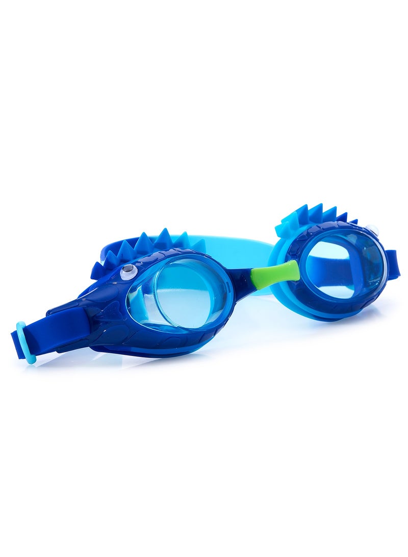 Blue Martian Strange Things Swim Goggles for Kids - Ages 3+ - Anti Fog, No Leak, Non Slip, UV Protection - Hard Travel Case - Lead and Latex Free