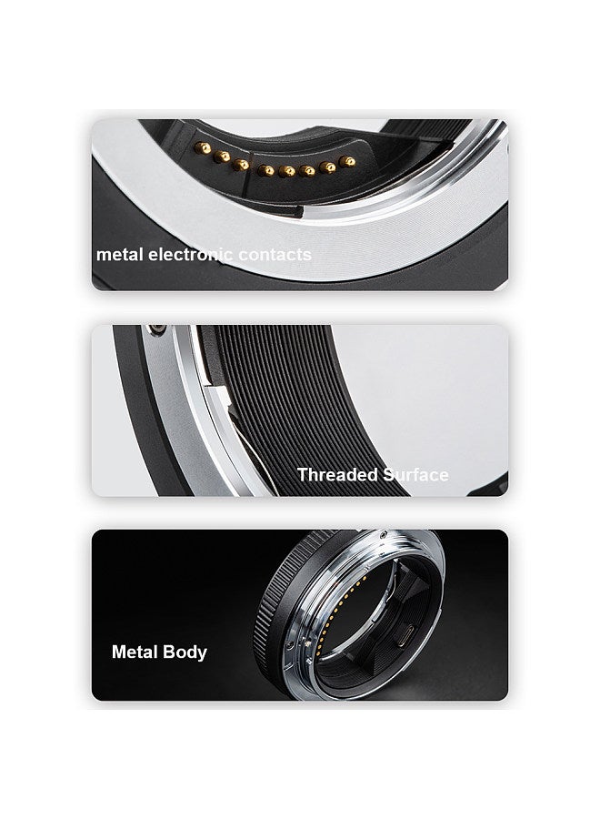 EF-GFX Pro Auto Focus Lens Mount Adapter Ring Anti-shake EXIF Transmission Type-C Upgrade Replacement for Canon EF/EF-S Lens to Fuji GFX Medium Format Cameras