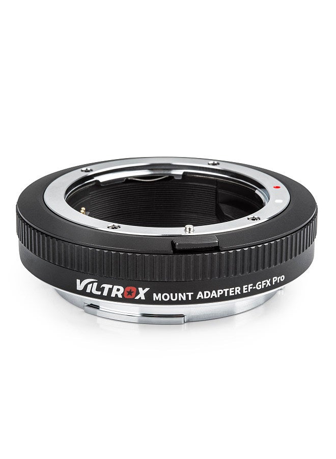 EF-GFX Pro Auto Focus Lens Mount Adapter Ring Anti-shake EXIF Transmission Type-C Upgrade Replacement for Canon EF/EF-S Lens to Fuji GFX Medium Format Cameras