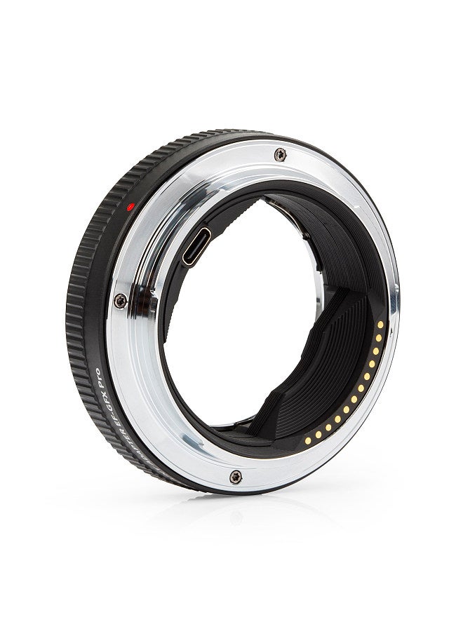 EF-GFX Pro Auto Focus Lens Mount Adapter Ring Anti-shake EXIF Transmission Type-C Upgrade Replacement for Canon EF/EF-S Lens to Fuji GFX Medium Format Cameras