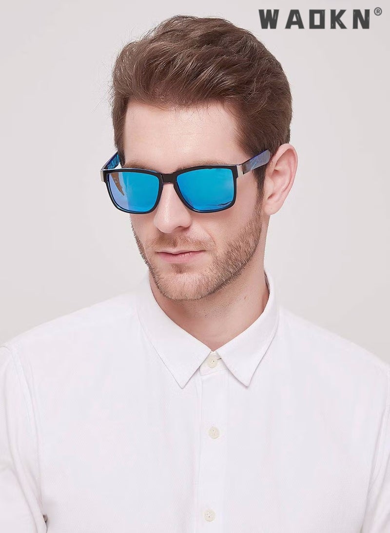 Sports Polarized Sunglasses for Men Women Cycling Driving Fishing 100% UV Protection,Sports Trendy Sunglasses,for Men Womens Sunglasses Polarized UV Protection Non-Slip, for Driving Cycling Running