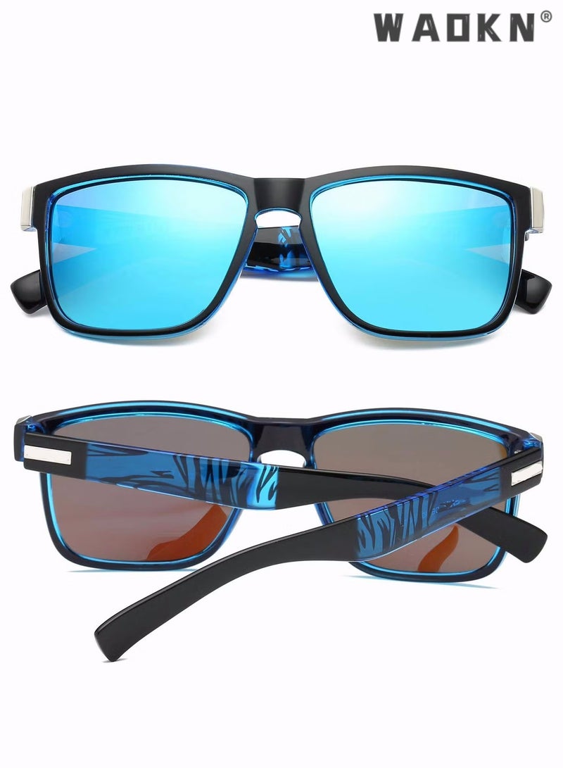 Sports Polarized Sunglasses for Men Women Cycling Driving Fishing 100% UV Protection,Sports Trendy Sunglasses,for Men Womens Sunglasses Polarized UV Protection Non-Slip, for Driving Cycling Running