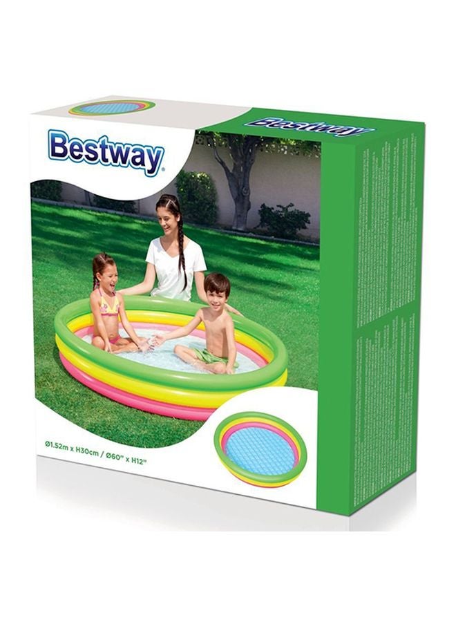 Triple Ring Inflatable Pool 60x12inch