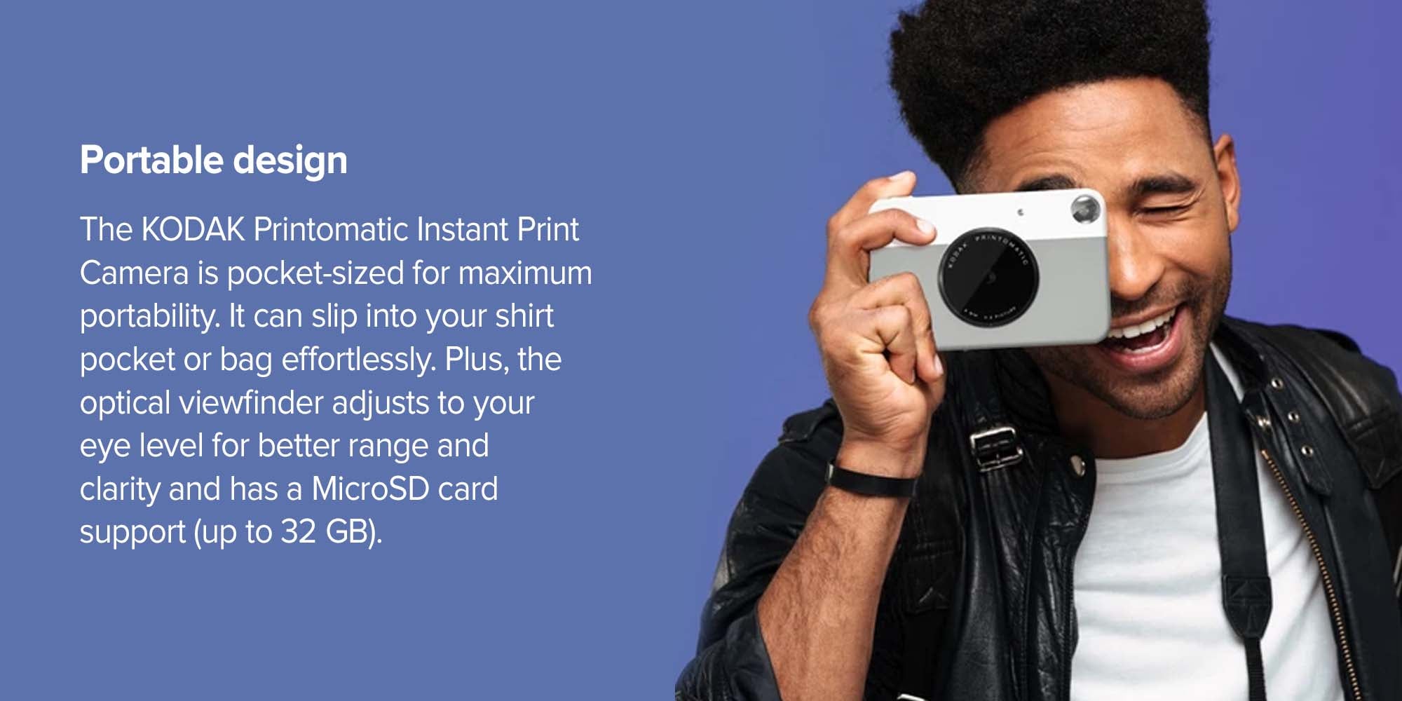 Printomatic Instant Print Camera 10MP Grey