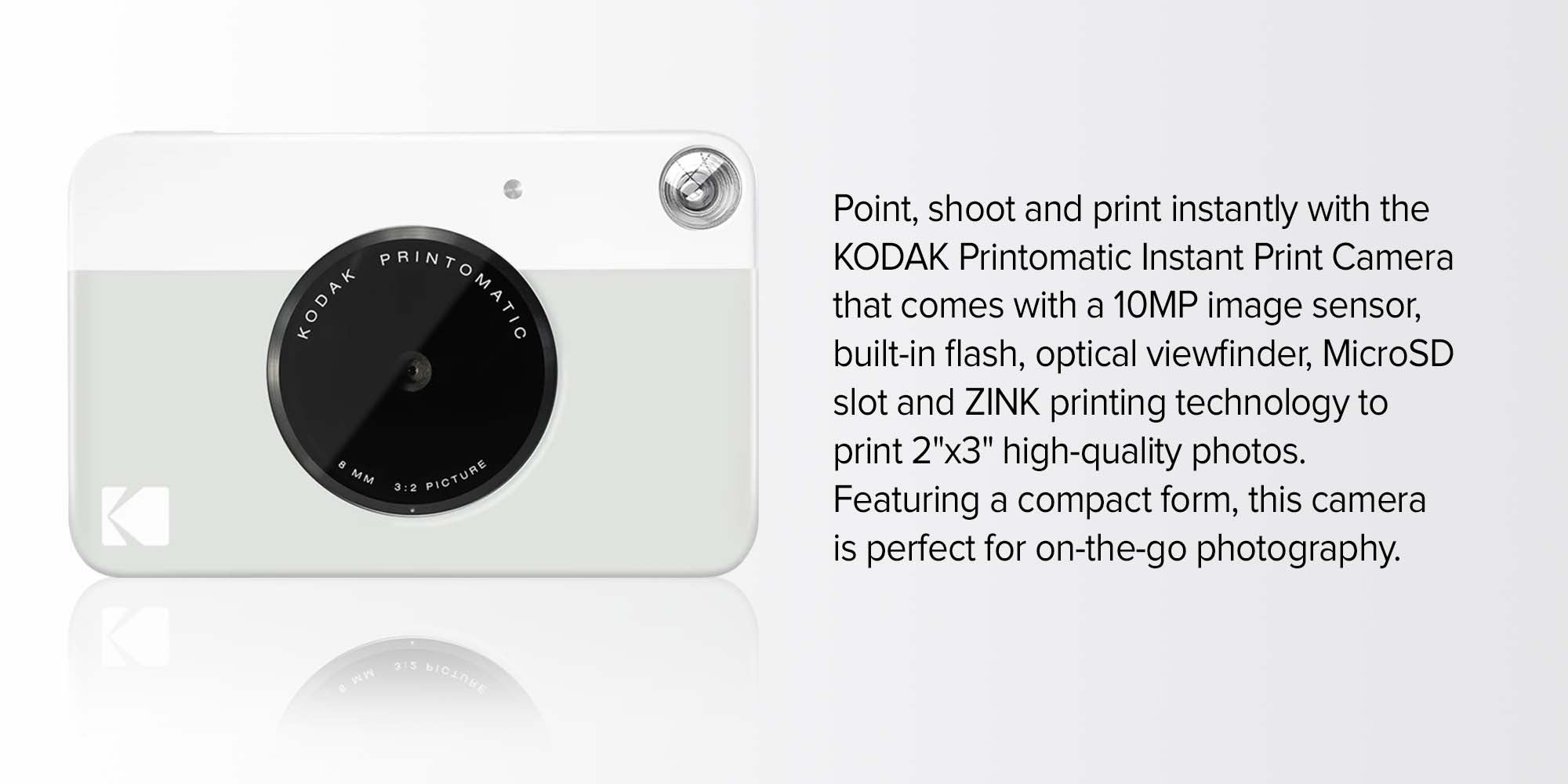 Printomatic Instant Print Camera 10MP Grey