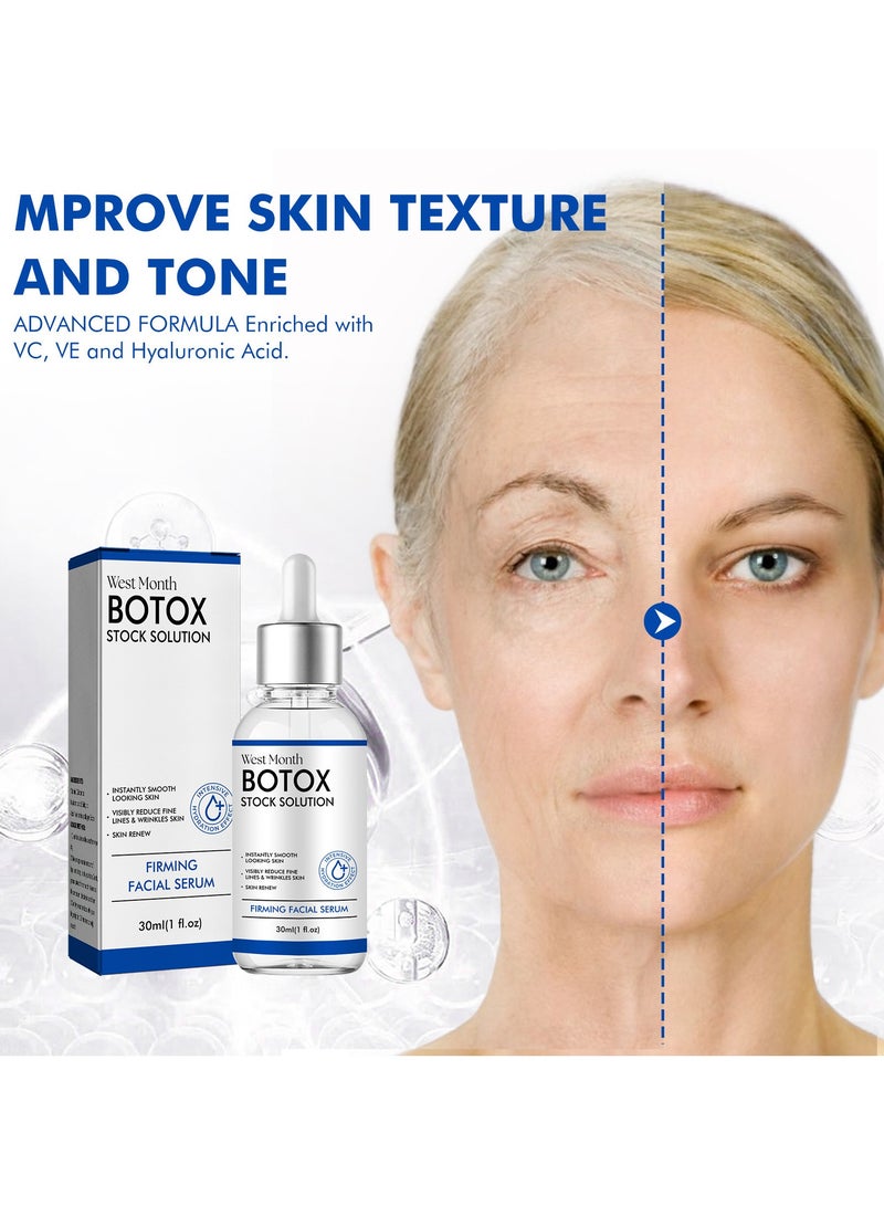 West&Month Firming Facial Essence, hydrating, moisturizing, brightening, rejuvenating, reducing fine lines and folds 30ml