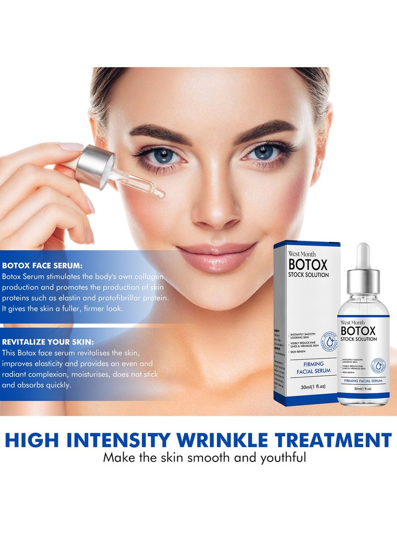 West&Month Firming Facial Essence, hydrating, moisturizing, brightening, rejuvenating, reducing fine lines and folds 30ml