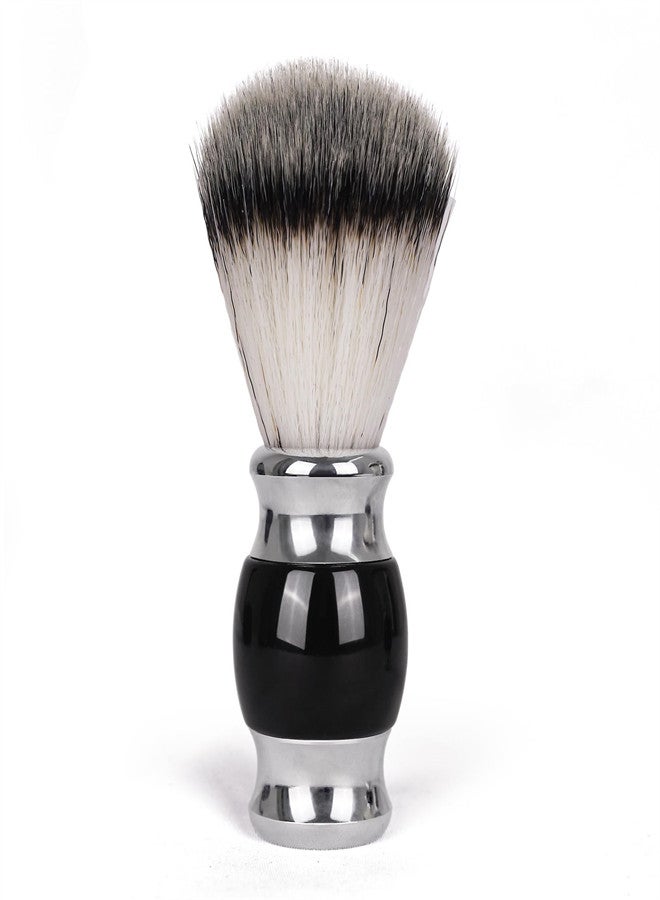 Shaving Brush for Men, Handmade Synthetic Shave Soap Bubbles Brush for Wet Shave, Facial cleaning Shave Tool, Extremely Smooth Steel Handle
