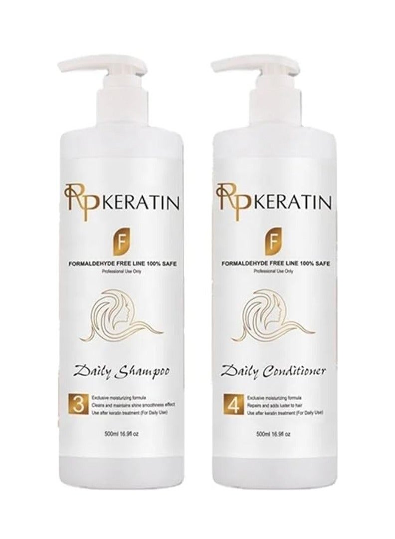 Rp keratin after care shampoo and conditioner 500ML