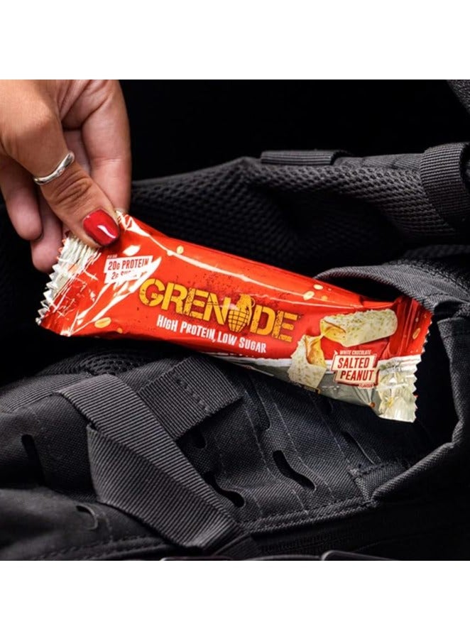 Grenade High Protein White Chocolate Salted Peanut flavor 12 pc Box