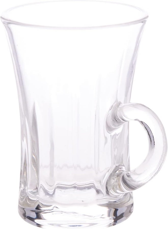 Akdc 4Pcs Glass Mug Set L(6Cm) Xw(6Cm) Xh(9Cm) Clear