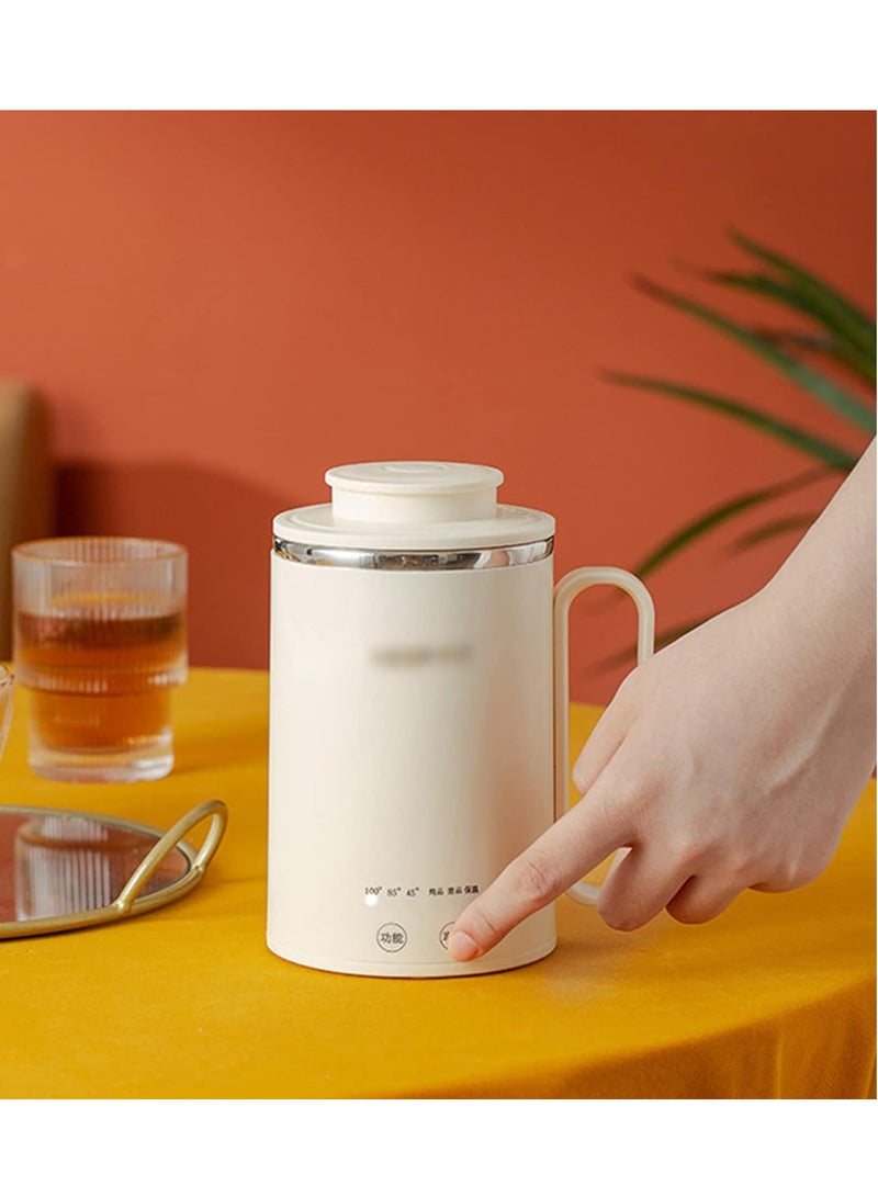 400ML Electric Hot Water Cup Portable Boiling Kettle Mini Travel Cup Porridge Cup Automatic Electric Heating Thermos Cup