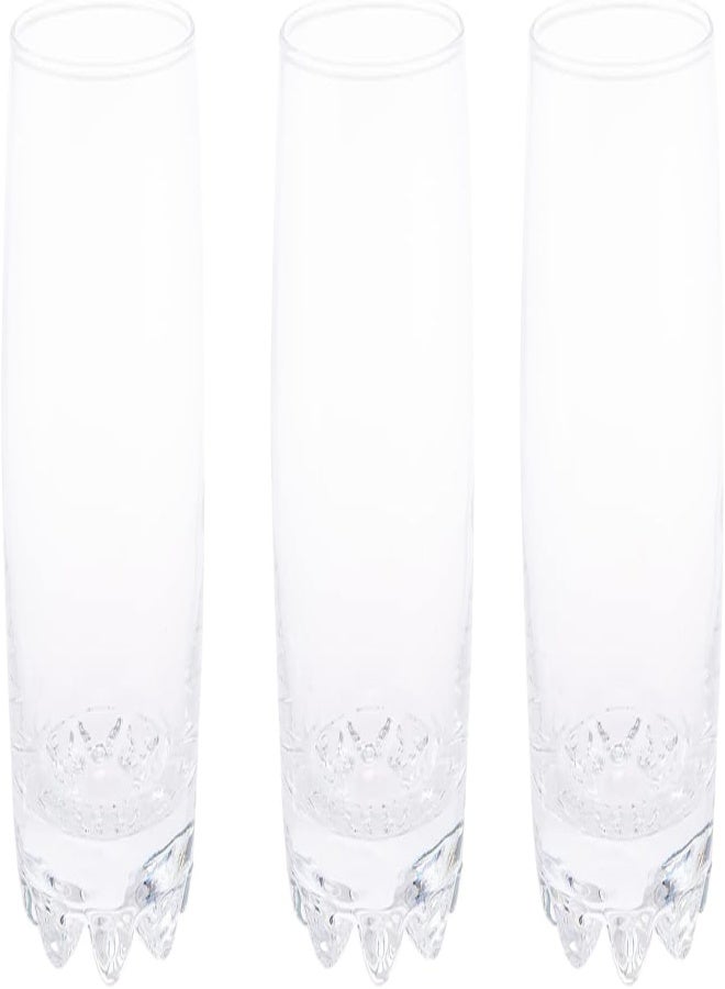 Akdc Galassia Bibita Glass 3Pcs Set L(7Cm) Xw(7Cm) Xh(14Cm) Transparent