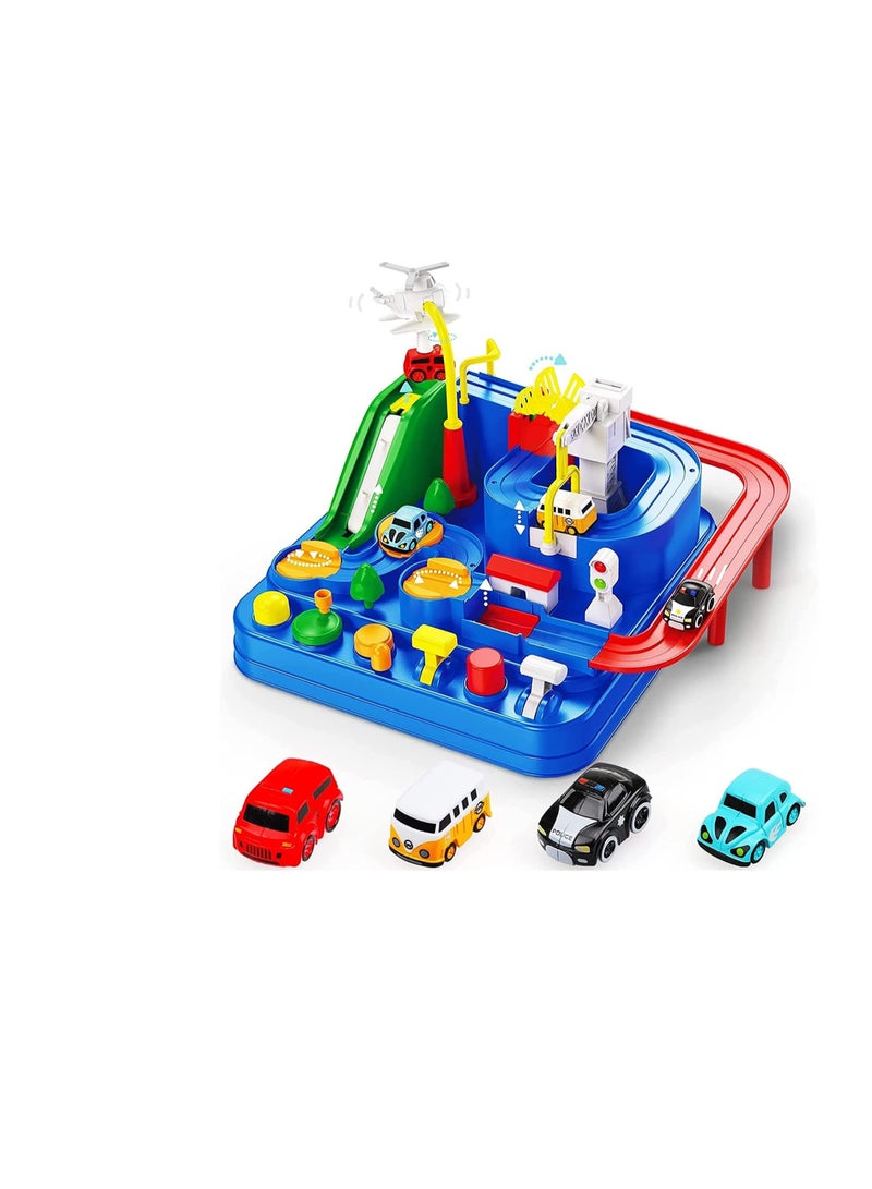 Beauenty Car Adventure Toys, City Rescue Preschool Educational Toy Vehicle