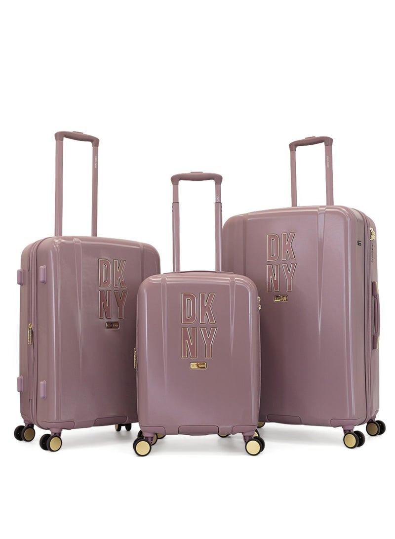 New Era Hardside Luggage on Wheels for Unisex | Ultra Lightweight ABS on with Spinner Wheels 4 Color French Mauve