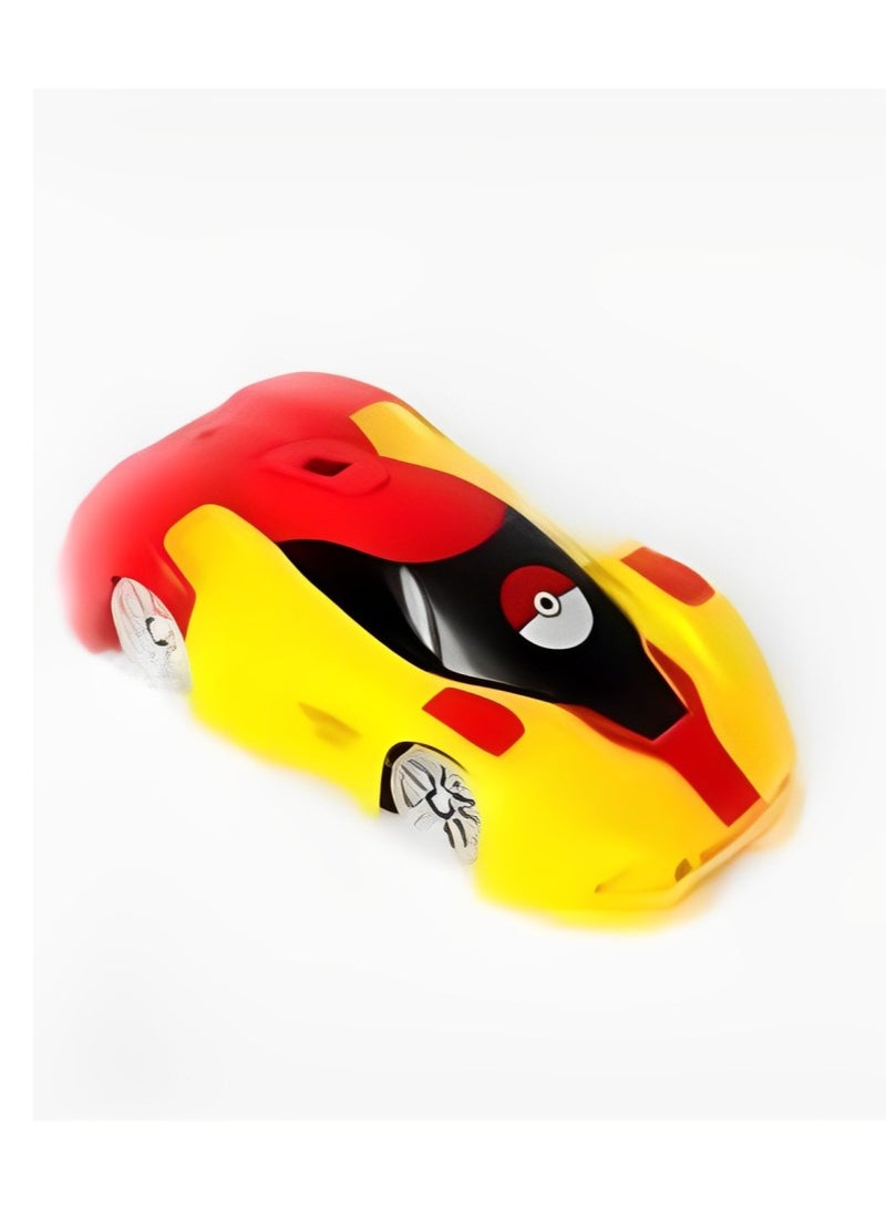 Embark on Gravity-Defying Adventures with the Remote Control Wall Climbing Car: LED Lights, Rechargeable Battery, and Durable Design for Exhilarating Indoor and Outdoor Fun (Yellow and Red)