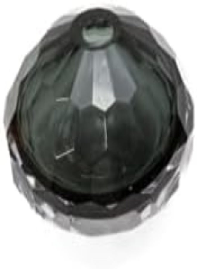 Black Glass Vase 10X10X11 Black