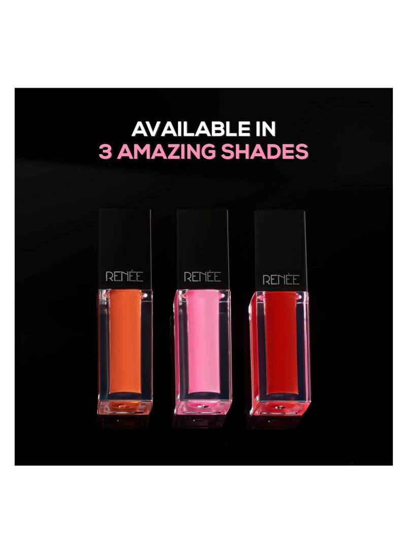 RENEE Super Natural Tinted Lip Oil Candy Floss 3ml  Long Lasting Moisturization and Nourishment   Enriched With Vitamin E and Argon Oil