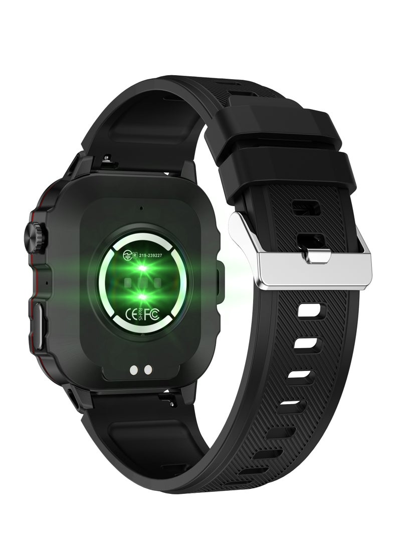 LIGE 1.96 HD Screen 420 mAh Sports Smart Watch Men Waterproof Bluetooth Calling Health Monitoring 100+ Sports Mode Men Smart Watches