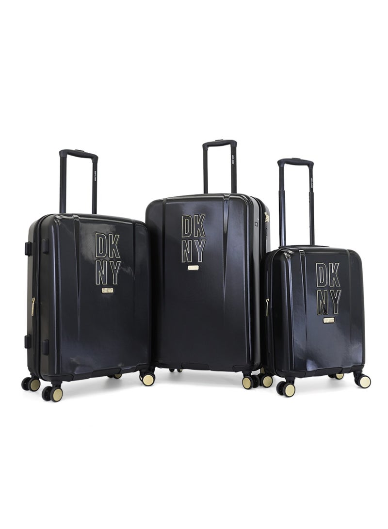 New Era Hardside Luggage on Wheels for Unisex | Ultra Lightweight ABS on with Spinner Wheels 4 Color Black