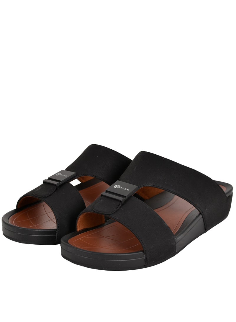 Mens Dual Plain Strap Sandals