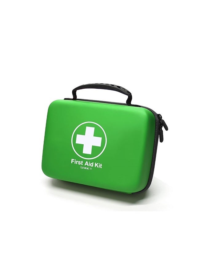 Waterproof First Aid Kit (228pcs) with All Basic or Advanced Supplies You Need. Suitable for Emergencies at Home or Outside, Travel, Home, Camping, Green