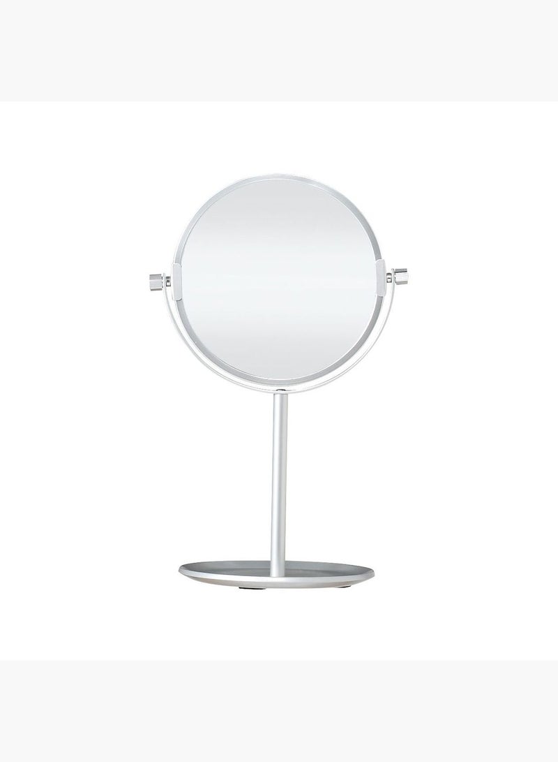 Aluminum Compact Mirror, W 17 x D 14 x H 27 cm, S, Silver