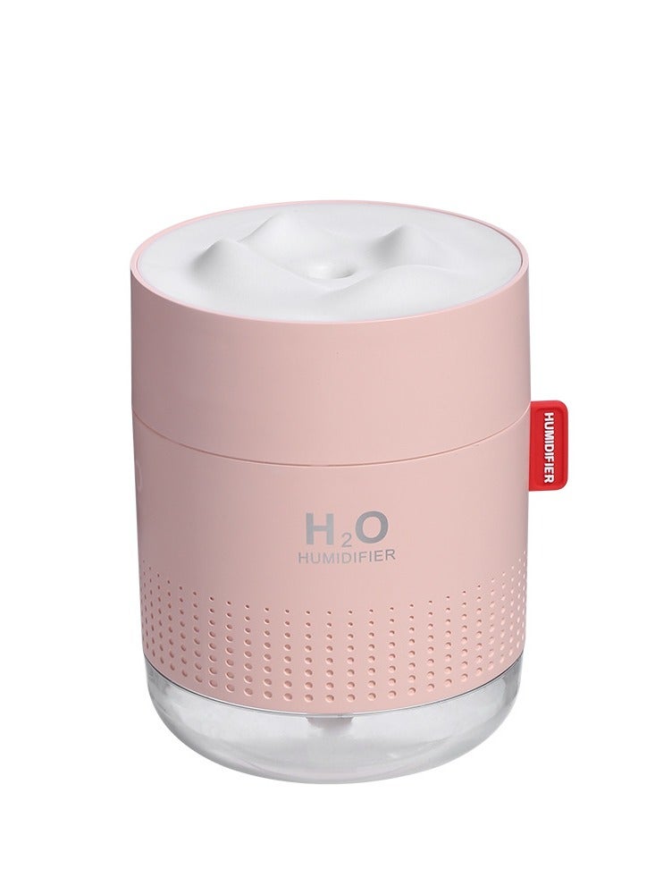 Portable Mini Humidifier, 500ml Small Cool Mist Humidifier, USB Personal Desktop Humidifier for Baby Bedroom Travel Office Home, Auto Shut-Off, 2 Mist Modes, Super Quiet
