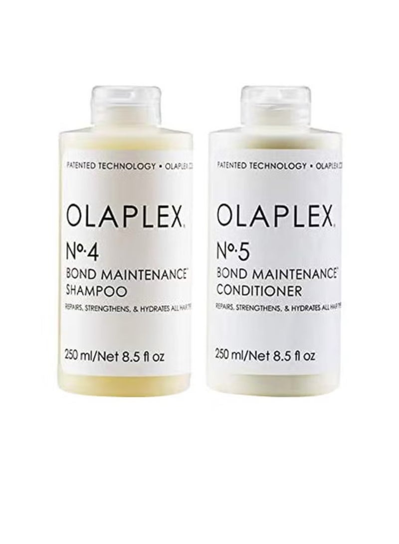 2-Piece No.4 Bond Maintenance Shampoo And No.5 Conditioner Set White 250x2ml