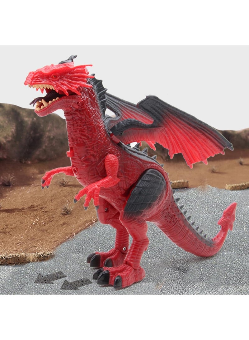 Remote Control Walking Dinosaur Toy with Smoke and Head Movement