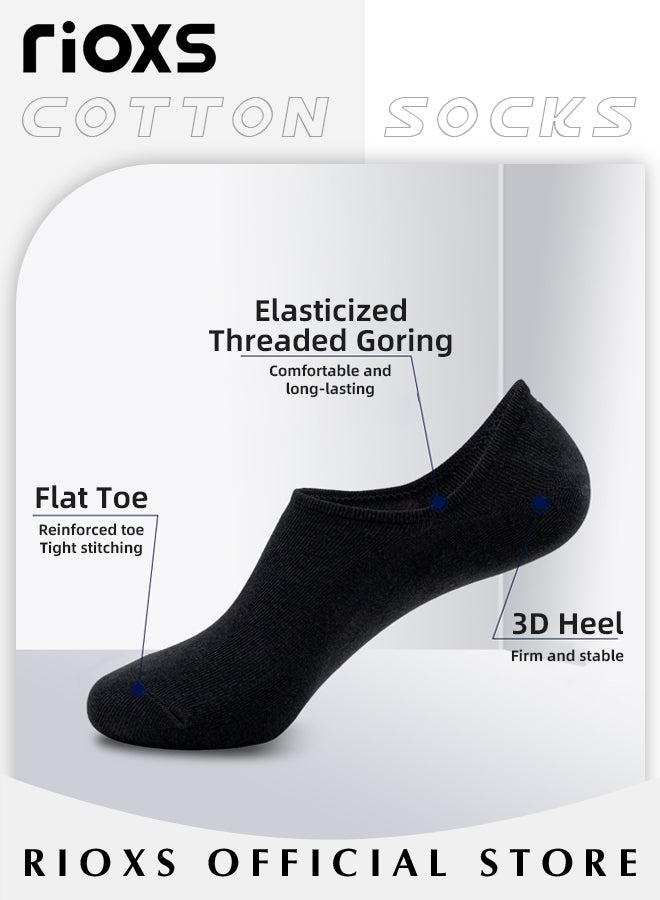 No Show Socks Set with Different Colors, 6 Pairs of Low-cut Liners Socks, Anti-slid Invisible Socks, High-quality Athletic Socks, Easy to Match Different Kinds of Shoes