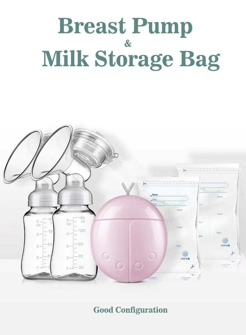 Wearable hands-free electric painless automatic breastfeeding breast pump