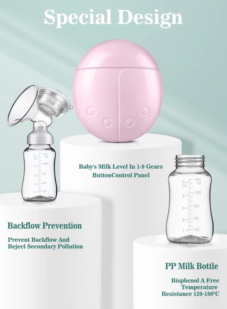 Wearable hands-free electric painless automatic breastfeeding breast pump