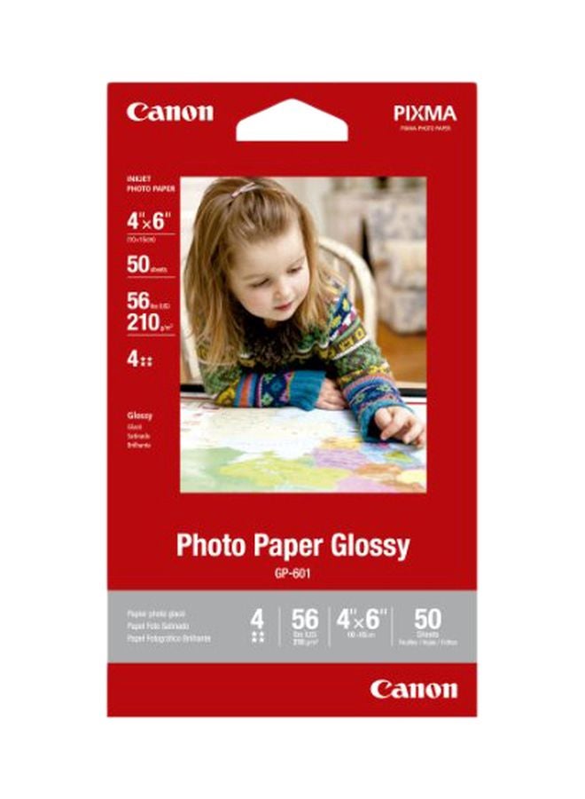 50-Piece Glossy Photo Paper Set