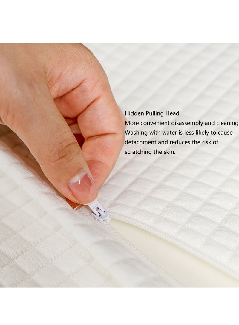 Neck Pillow Memory Foam Pillows for Pain Relief Sleeping, Contour Pillow for Shoulder Pain, Ergonomic Orthopedic Bed Pillow for Side, Back & Stomach Sleepers with Breathable Pillowcase