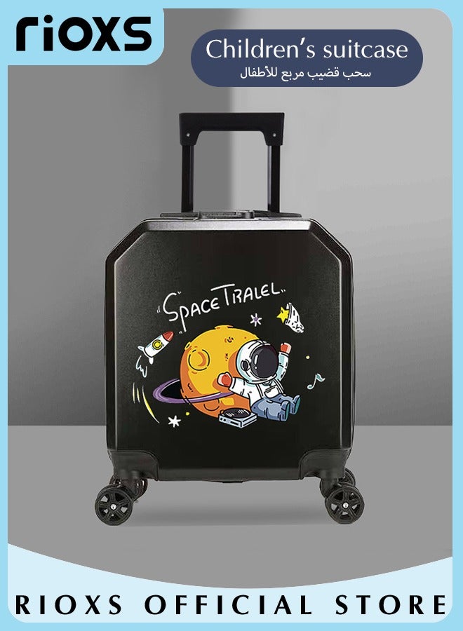 Travel Luggage Carry-On Luggage Kid's Luggage 18 inch Small Luggage with Spinning Wheels Cartoon Suitcase