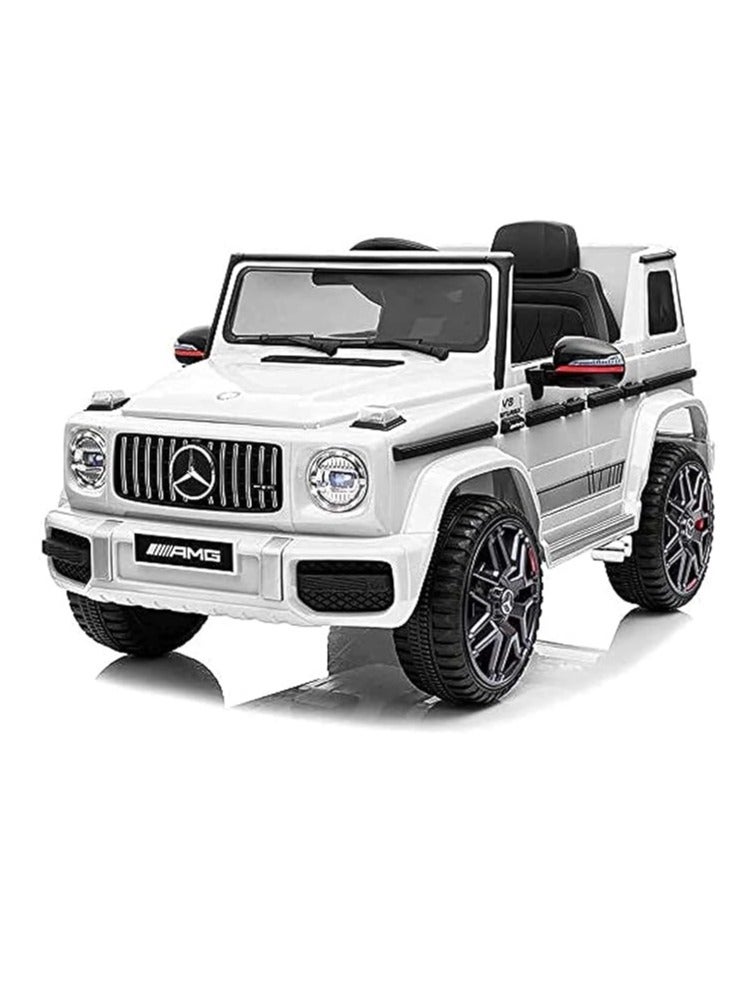 Mercedes-Benz AMG G63 12V Ride-On Car with Remote Control - Safe & Fun Electric Ride for Kids, Realistic Design, LED Lights, Music Player, and Parental Control