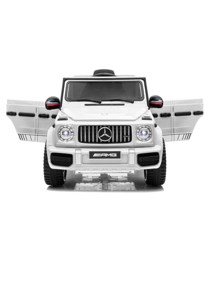 Mercedes-Benz AMG G63 12V Ride-On Car with Remote Control - Safe & Fun Electric Ride for Kids, Realistic Design, LED Lights, Music Player, and Parental Control