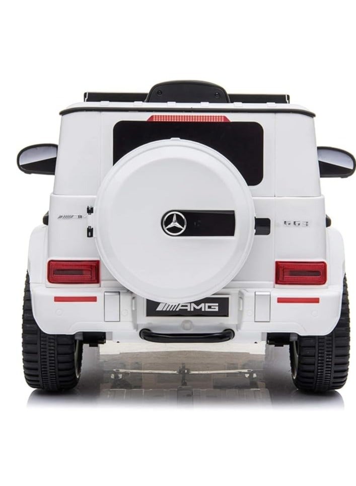 Mercedes-Benz AMG G63 12V Ride-On Car with Remote Control - Safe & Fun Electric Ride for Kids, Realistic Design, LED Lights, Music Player, and Parental Control