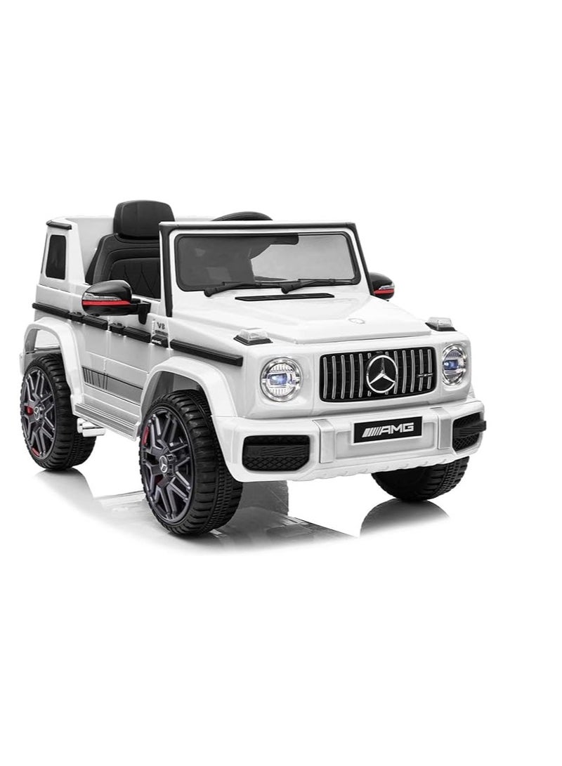 Mercedes-Benz AMG G63 12V Ride-On Car with Remote Control - Safe & Fun Electric Ride for Kids, Realistic Design, LED Lights, Music Player, and Parental Control