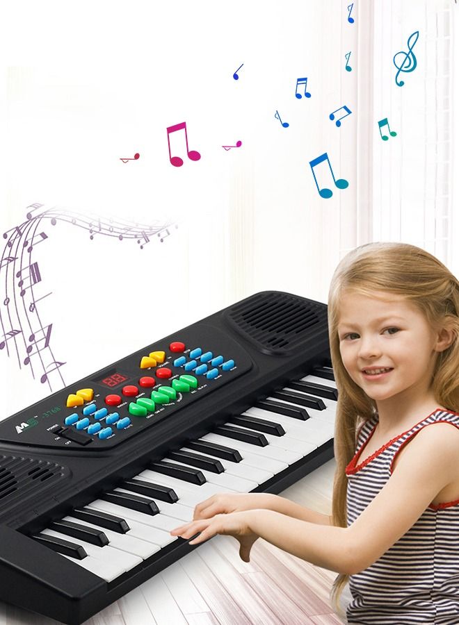 37 Key Piano Keyboard with Microphone for Kids Musical Toys for 3 4 5 6 Year Old kids  USB charging Piano Portable Music Keyboard Electronic Educational Learning Toy for Boys Girls Birthday Gifts