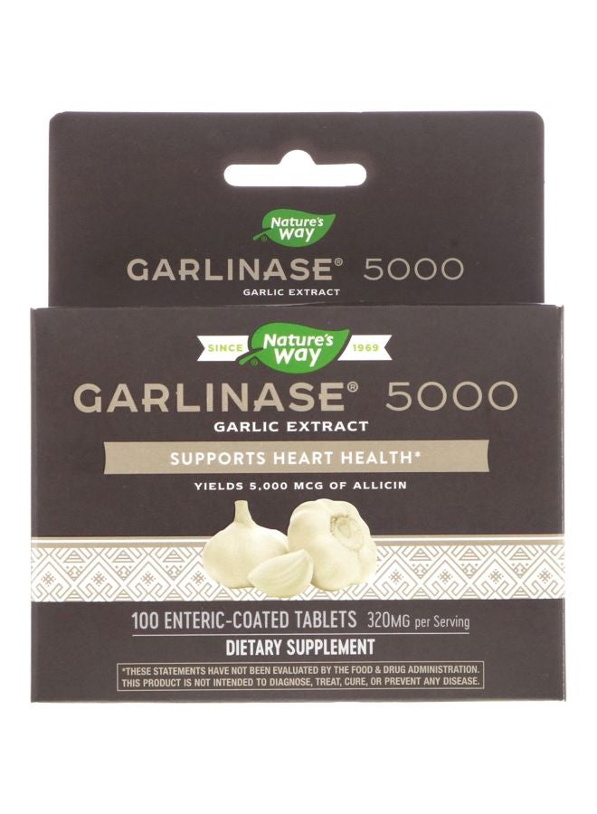 Garlinase 5000 Dietary Supplement 320 mg - 100 Tablets