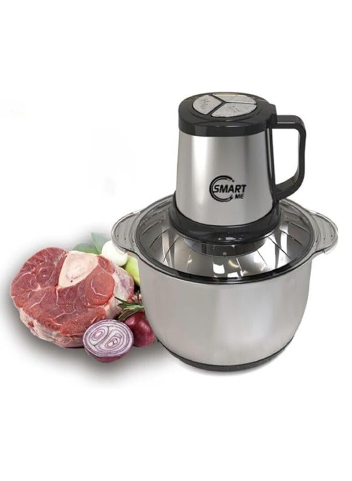 Electric Chopper Meat Grinders With Stainless Steel Bowl Heavy 1000W MO - 3 Speed Modes For Kitchen Food Processor, Meat, Vegetables, Onion, Mince Electric, 4 Liter